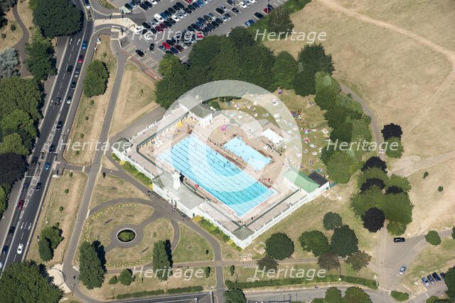 Peterborough Lido, Cambridgeshire, 2018. Creator: Emma Trevarthen.