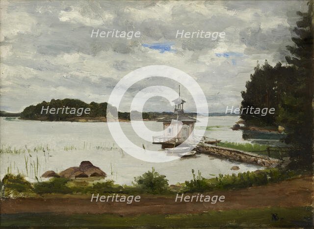 View from Meilahti, 1860-1900. Creator: Adolf von Becker.