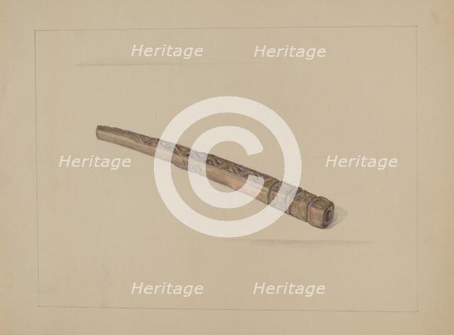 Knitting Needle Holder, c. 1936. Creator: Janet Riza.