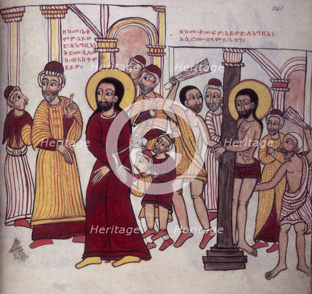 Christ being led to his crucifixion, and Christ being scourged, 1756. Creator: Unknown.