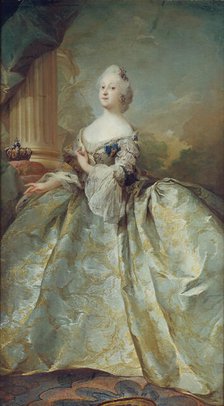 Portrait of Louise of Great Britain (1724-1751), Queen of Denmark, 1751. Creator: Pilo, Carl Gustaf (1711-1793).