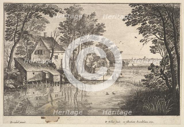 The Angler, 1650. Creator: Wenceslaus Hollar.