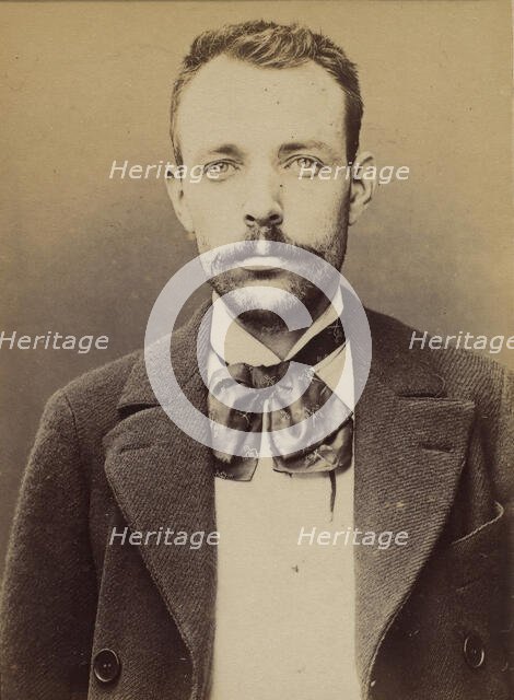 Cluzel. Louis. 30 ans, né le 31/8/63 à Bourg-Argental (Loire). Tailleur d'habits. Anarchis..., 1894. Creator: Alphonse Bertillon.