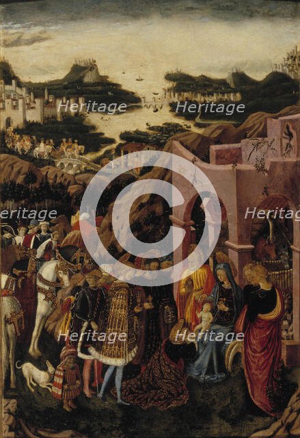 The Adoration of the Magi, 1440-1445. Creator: Giovanni Boccati.