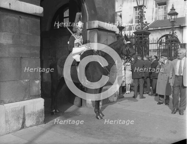 Guards at Horse Guards, London, c1955. Creator: Arthur Charles Kirby Ware.