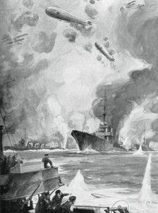 'Cuxhaven Raid', 25 December 1914, (1926).Artist: Charles Fouqueray