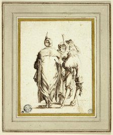 European Courtier and Two Turks, Conversing, n.d. Creator: Stefano della Bella.