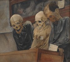 Three Skulls from Convento dei Cappucini at Palermo, 1894. Creator: Laurits Andersen Ring.
