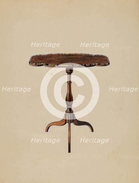 Table, 1936. Creator: Unknown.