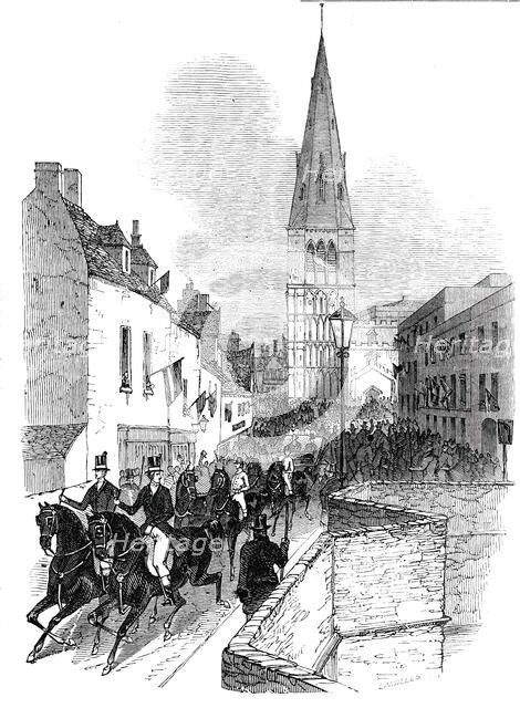 The procession, St. Mary's Hill, Stamford, 1844. Creator: Unknown.