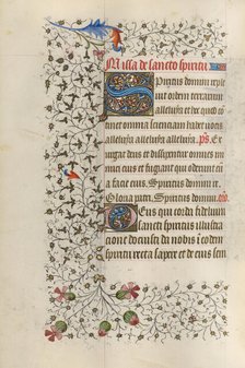 Decorated Initial S; Decorated Initial D; Book of Hours, about 1415-1420. Creator: Unknown.