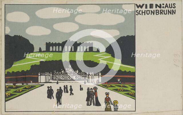Vienna: From Schönbrunn (Wien: Aus Schönbrunn), 1908. Creator: Urban Janke.