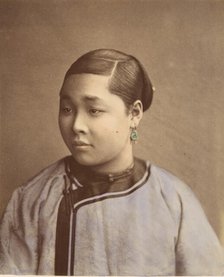 Fille de Shanghai, 1870s. Creator: Baron Raimund von Stillfried.