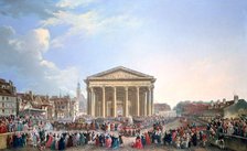 'Ceremony at the New Church of St Genevieve', 1765. Artist: Pierre Antoine de Machy