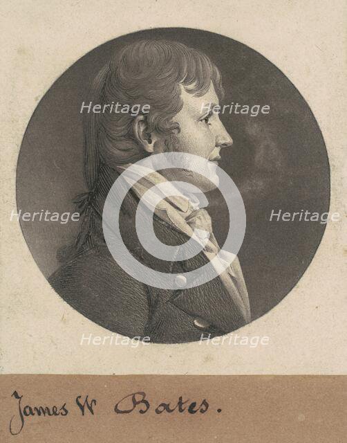 James Woodson Bates, 1808. Creator: Charles Balthazar Julien Févret de Saint-Mémin.