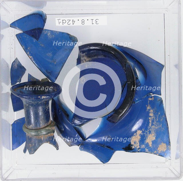 Glass Fragments, Coptic, 4th century. Creator: Unknown.