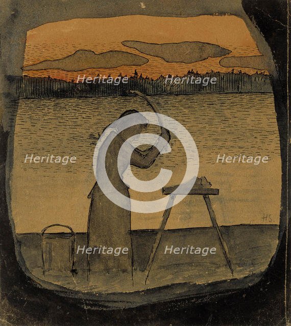 Doing the Laundry, 1895. Creator: Hugo Simberg.