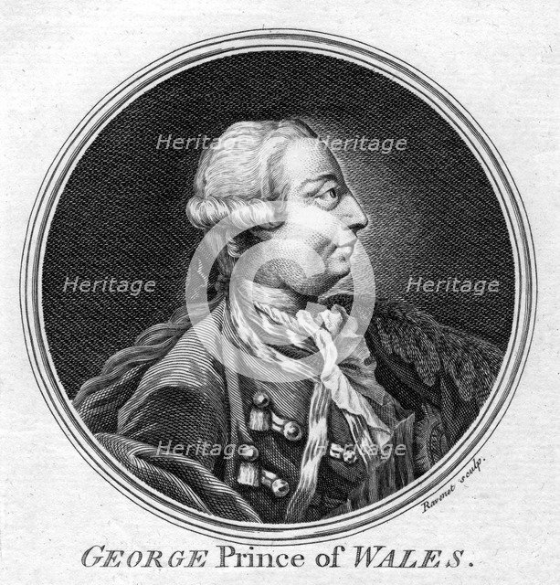George, Prince of Wales. Artist: Ravenet