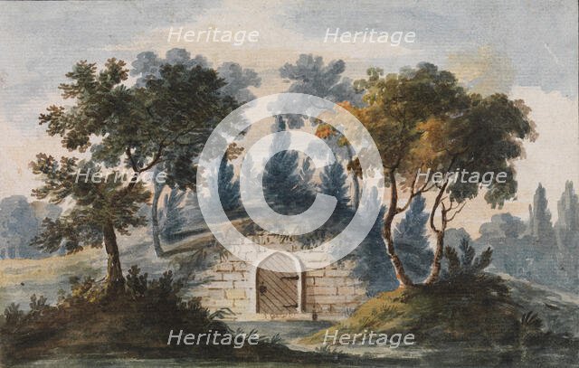 General Washington's Tomb at Mount Vernon (Copy after Engraving in The Port Folio..., 1811-ca.1813. Creator: Pavel Petrovic Svin'in.