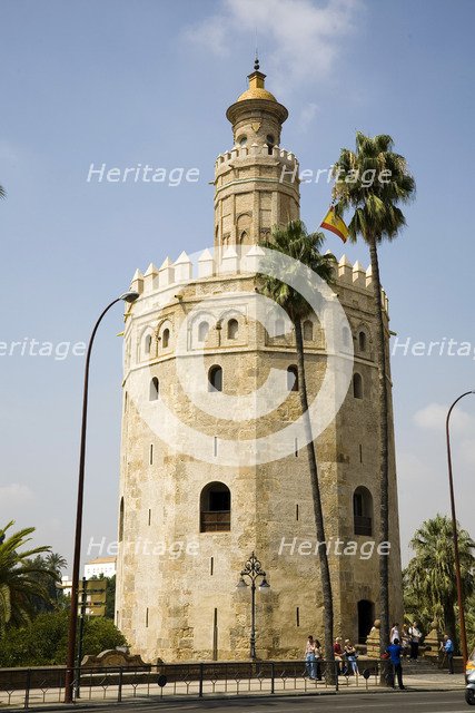 Torre del Oro (Golden Tower), Seville, Andalusia, Spain, 2007. Artist: Samuel Magal
