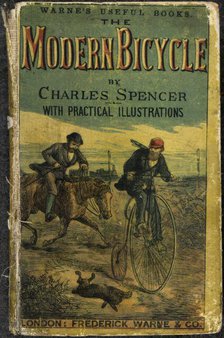 Front cover of 'The Modern Bicycle', 1877.  Creator: Unknown.
