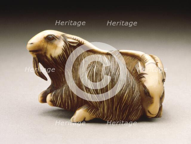 Goat Pair, early 19th century. Creator: Unknown.