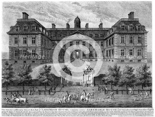 Clarendon House, Piccadilly, 17th century, (1908). Artist: Unknown