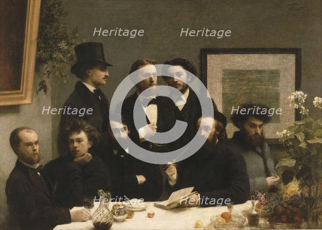 By the Table, 1872. Artist: Fantin-Latour, Henri (1836-1904)