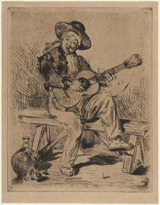 The Guitarist, 1861. Creator: Edouard Manet (French, 1832-1883).