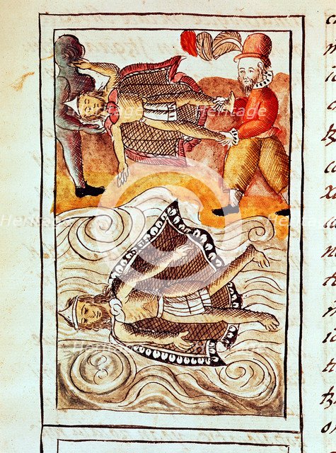 Montezuma II, last Aztec emperor, 1520. Artist: Unknown