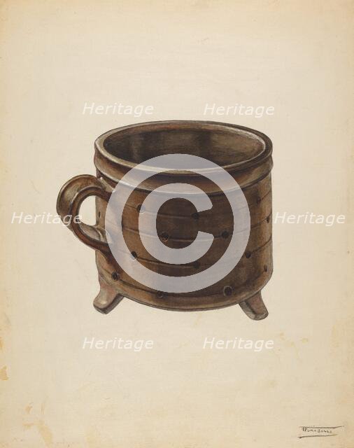 Cheese Pot, c. 1938. Creator: Frank Fumagalli.