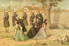 First Carlist War, (1833-1840); By order of Carlist general Ramón Cabrera, on 27 Feb 1836...1890. Creator: Juan Alaminos.