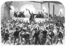 The Disturbances in Paris: M. Flourens proclaiming the republic, 1870. Creator: Unknown.