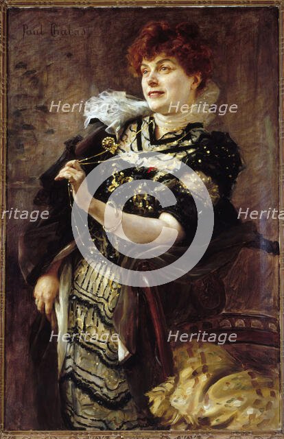 Portrait of Daniel Lesueur (Jeanne Loiseau, 1860-1921), woman of letters, c1896. Creator: Paul Chabas.