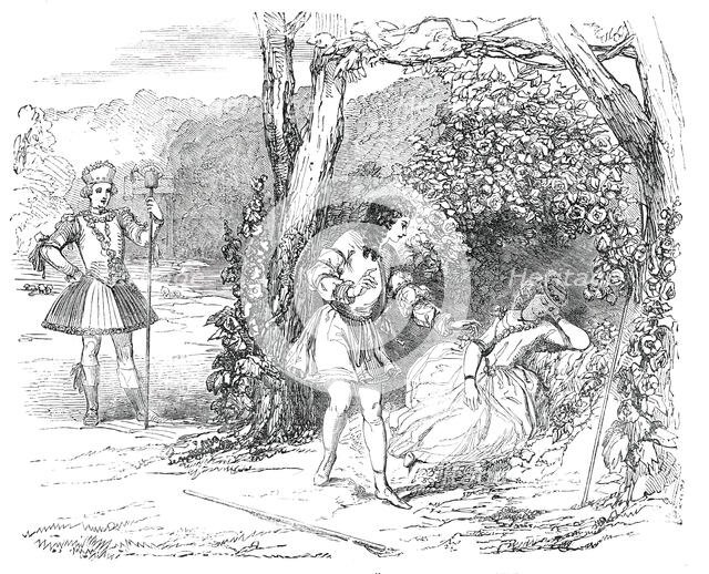 Scene from "Cymon and Iphigenia", at the Lyceum Theatre, 1850. Creator: Unknown.