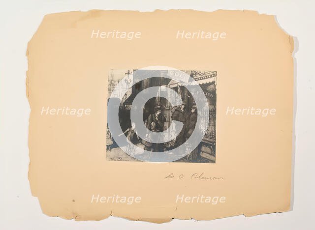 (Scenes from the Lives of the People, Portfolio) (Untitled), c. 1905-1906. Creator: Glenn O Coleman.