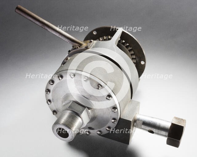 Rocket Pump, Liquid Fuel, R.H. Goddard, ca. 1938-1941. Creator: Robert Goddard.