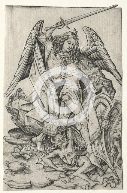 Saint Michael, third quarter 15th century. Creator: Master E. S. (German).