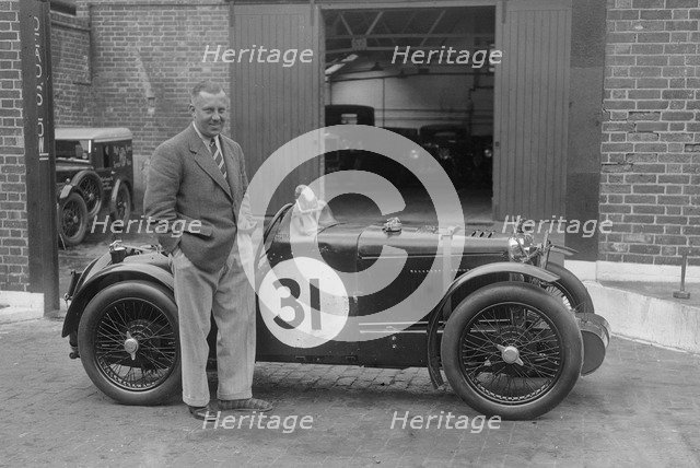 MG C type Midget of Cyril Paul at the RAC TT Race, Ards Circuit, Belfast, 1932. Artist: Bill Brunell.