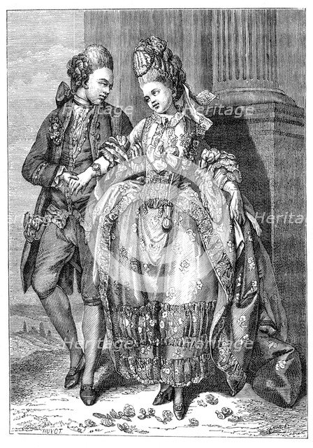 The Costume Of Marriage, (1885).Artist: Schenau