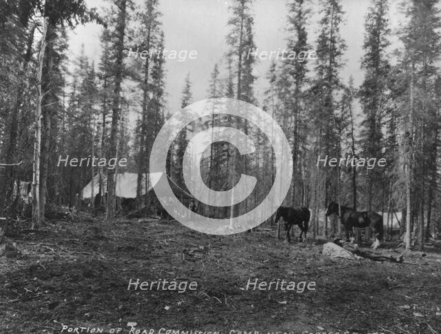 Road Commission camp near Copper Center, between c1900 and 1923. Creator: Unknown.