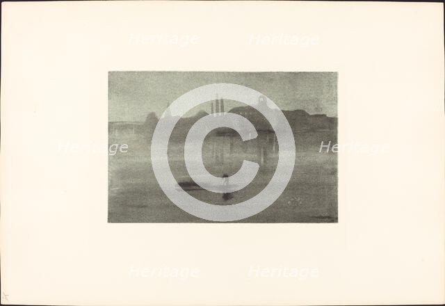 Nocturne, 1878/1887. Creator: James Abbott McNeill Whistler.