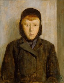 Young, red-haired boy , 1906. Creator: Erik Werenskiold.