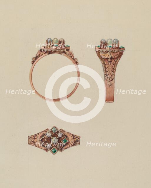 Ring, c. 1936. Creator: Kurt Melzer.