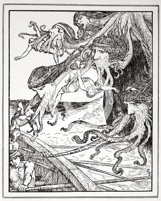 'The Adventure with Scylla', 1926.  Artist: Henry Justice Ford