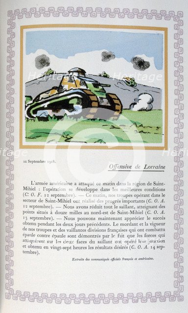 Lorraine offensive, 12th September 1918, (1919). Artist: Andre Helle