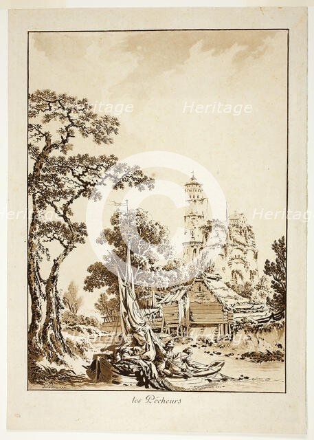 The Fishers, 1771. Creator: Jean Baptiste Le Prince.