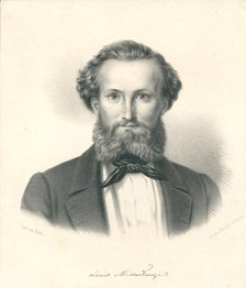 Portrait of Ludwik Mieroslawski (1814-1878), c. 1850. Creator: Anonymous.