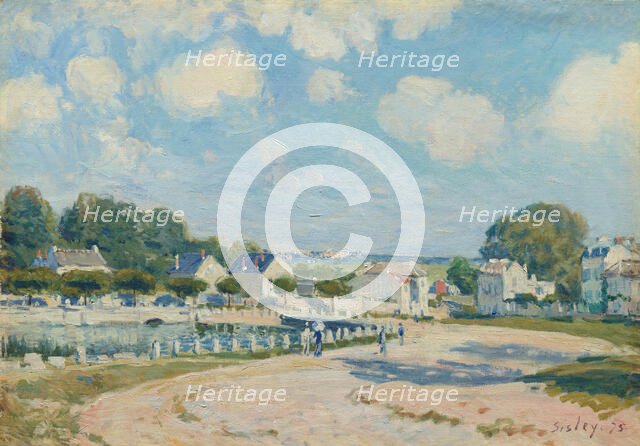 Watering Place at Marly, 1875. Creator: Alfred Sisley.