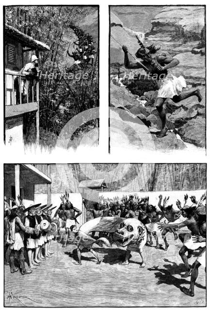 Sketches in the island of Formosa, 1890. Creator: F. P..